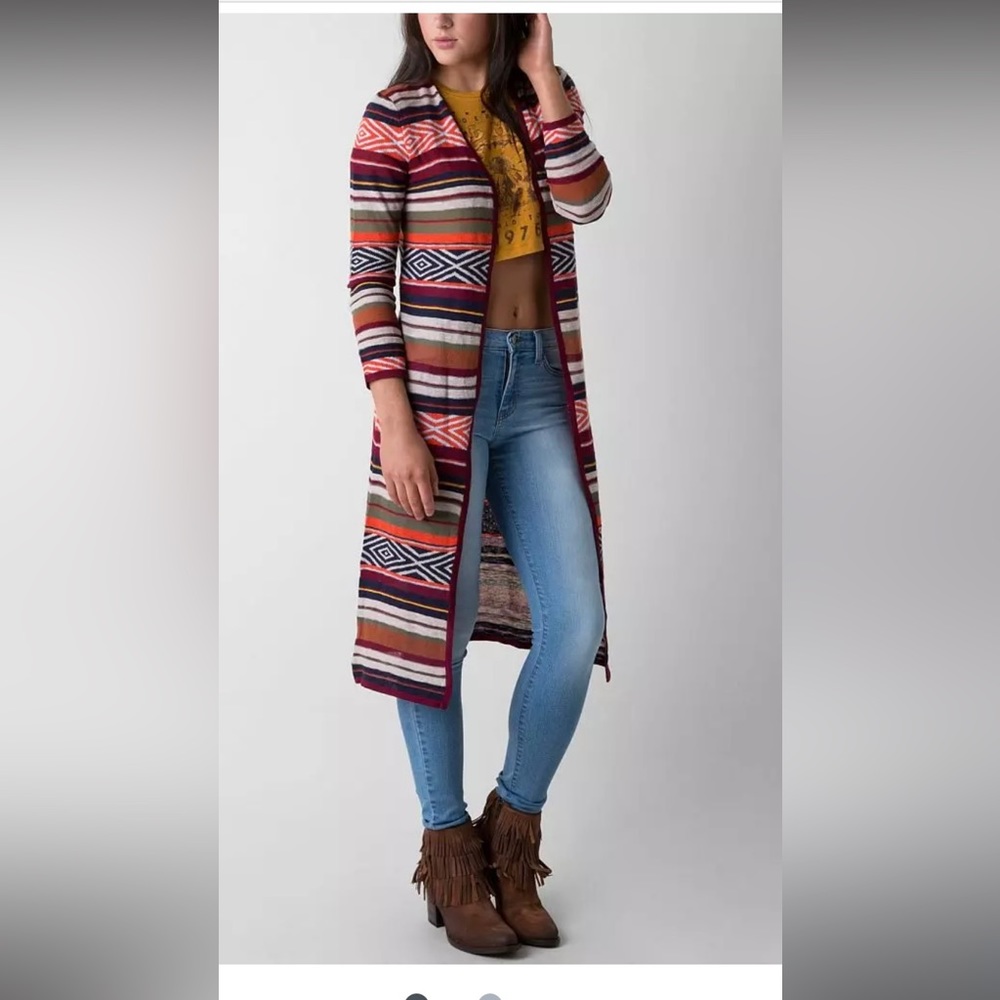 Billabong Shadow Stripe Duster P2P 17 NWT - Picture 1 of 2